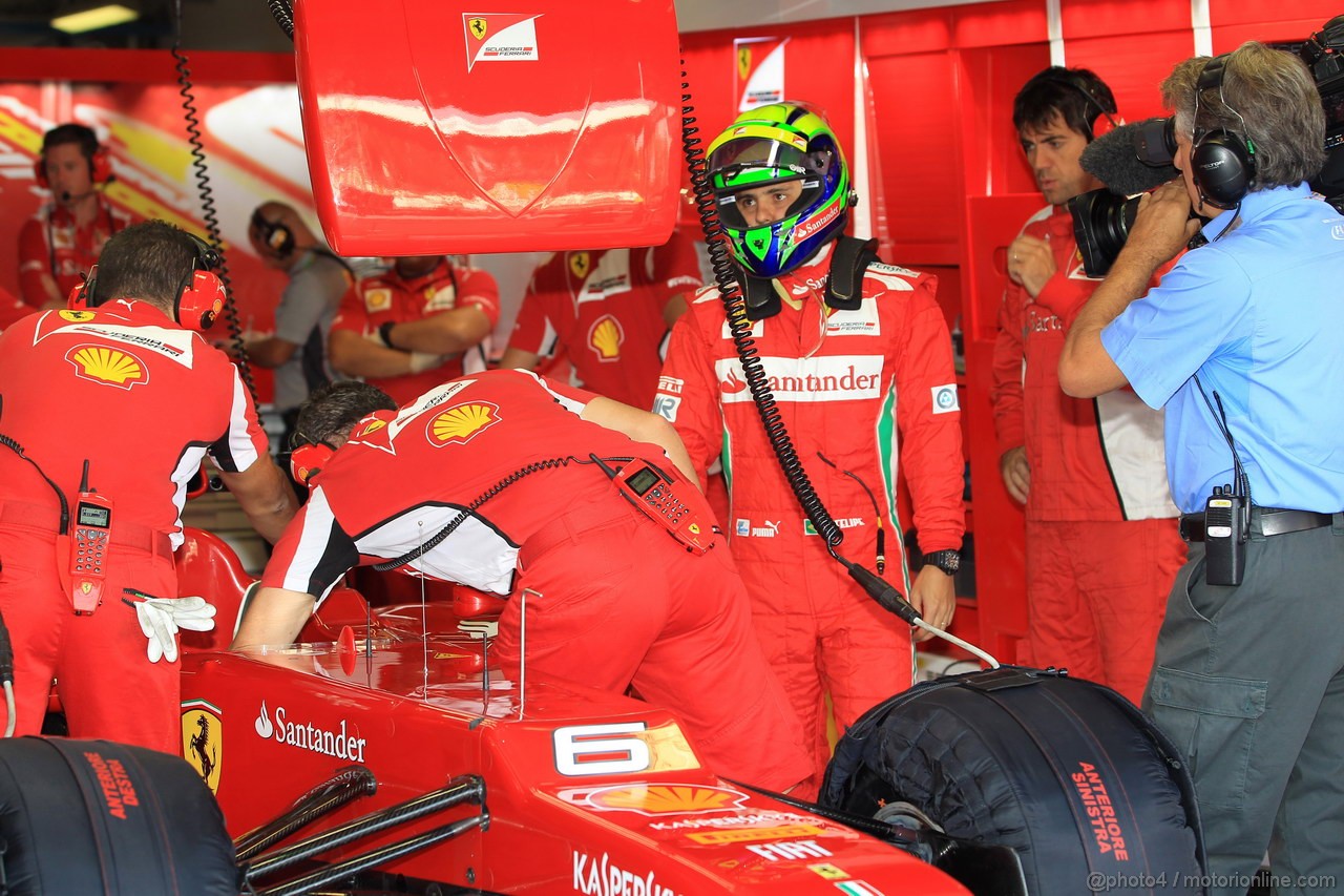 GP ITALIA, 07.09.2012- Prove Libere 1, Felipe Massa (BRA) Ferrari F2012 