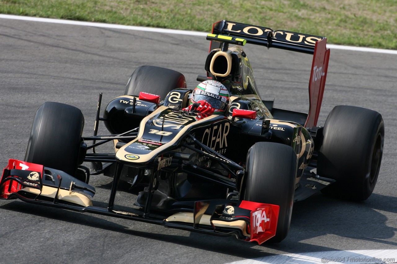 GP ITALIA, 07.09.2012- Prove Libere 1, Jerome D'Ambrosio (BEL), Lotus F1 Team E20 