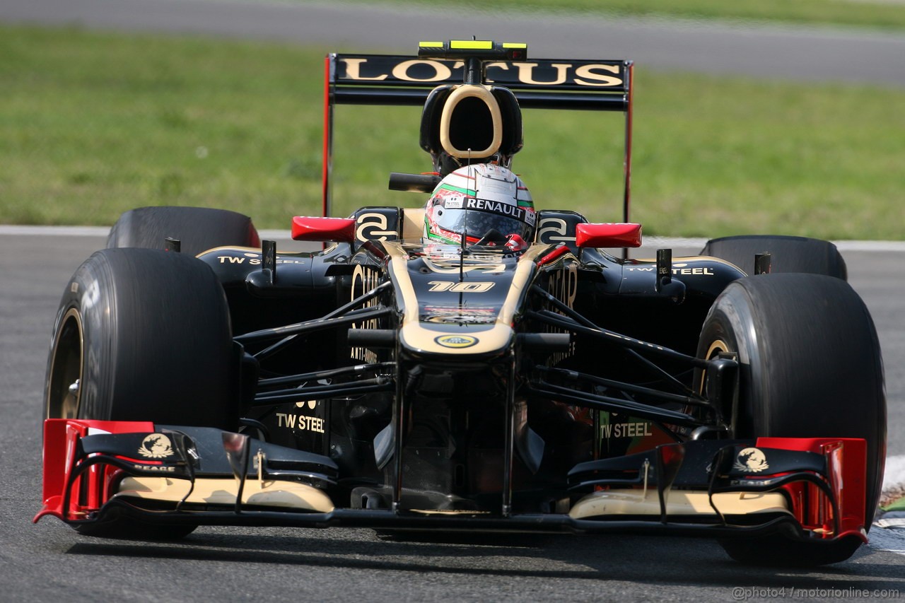 GP ITALIA, 07.09.2012- Prove Libere 1, Jerome D'Ambrosio (BEL), Lotus F1 Team E20 