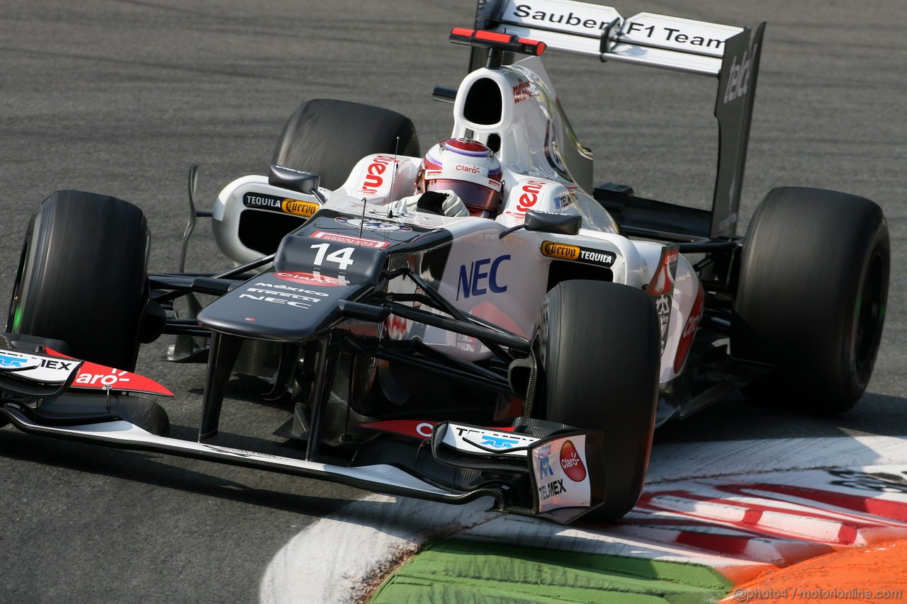 GP ITALIA, 07.09.2012- Prove Libere 1, Kamui Kobayashi (JAP) Sauber F1 Team C31 