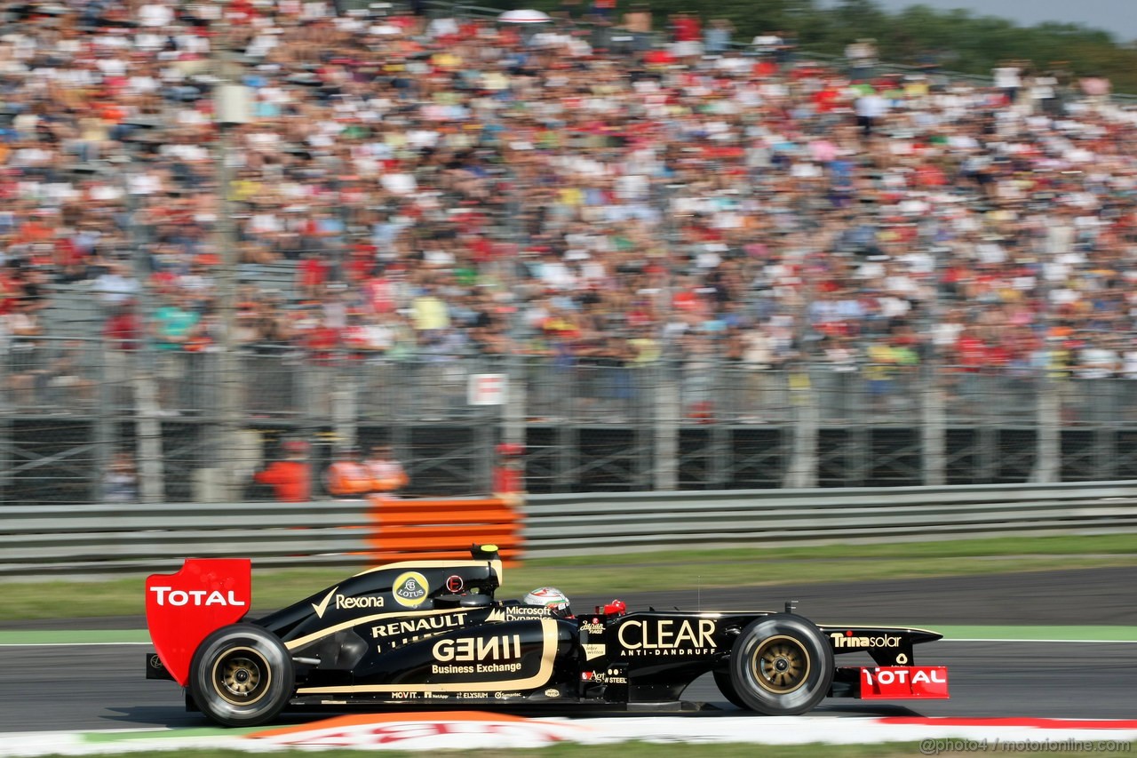 GP ITALIA, 07.09.2012- Prove Libere 1, Jerome D'Ambrosio (BEL), Lotus F1 Team E20 