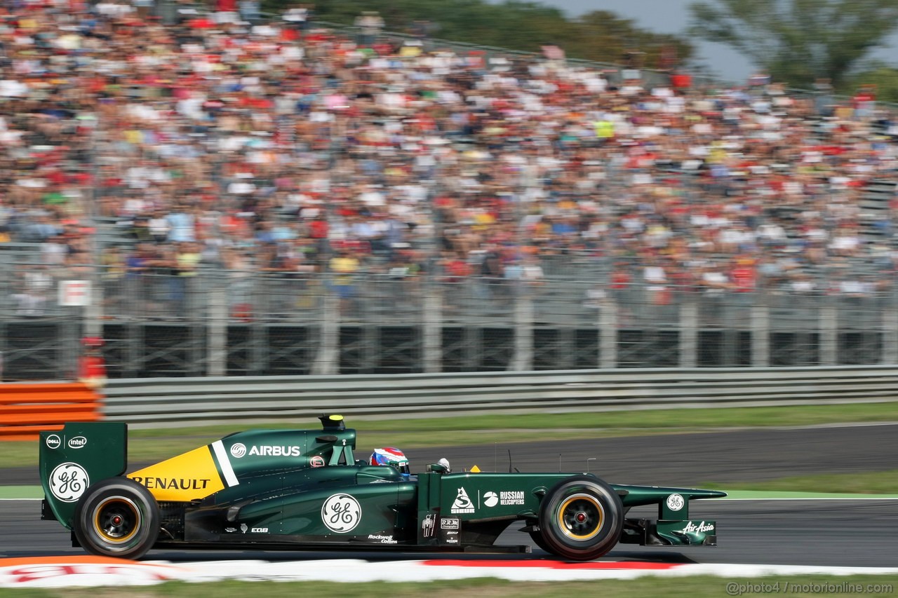 GP ITALIA, 07.09.2012- Prove Libere 1, Vitaly Petrov (RUS) Caterham F1 Team CT01 