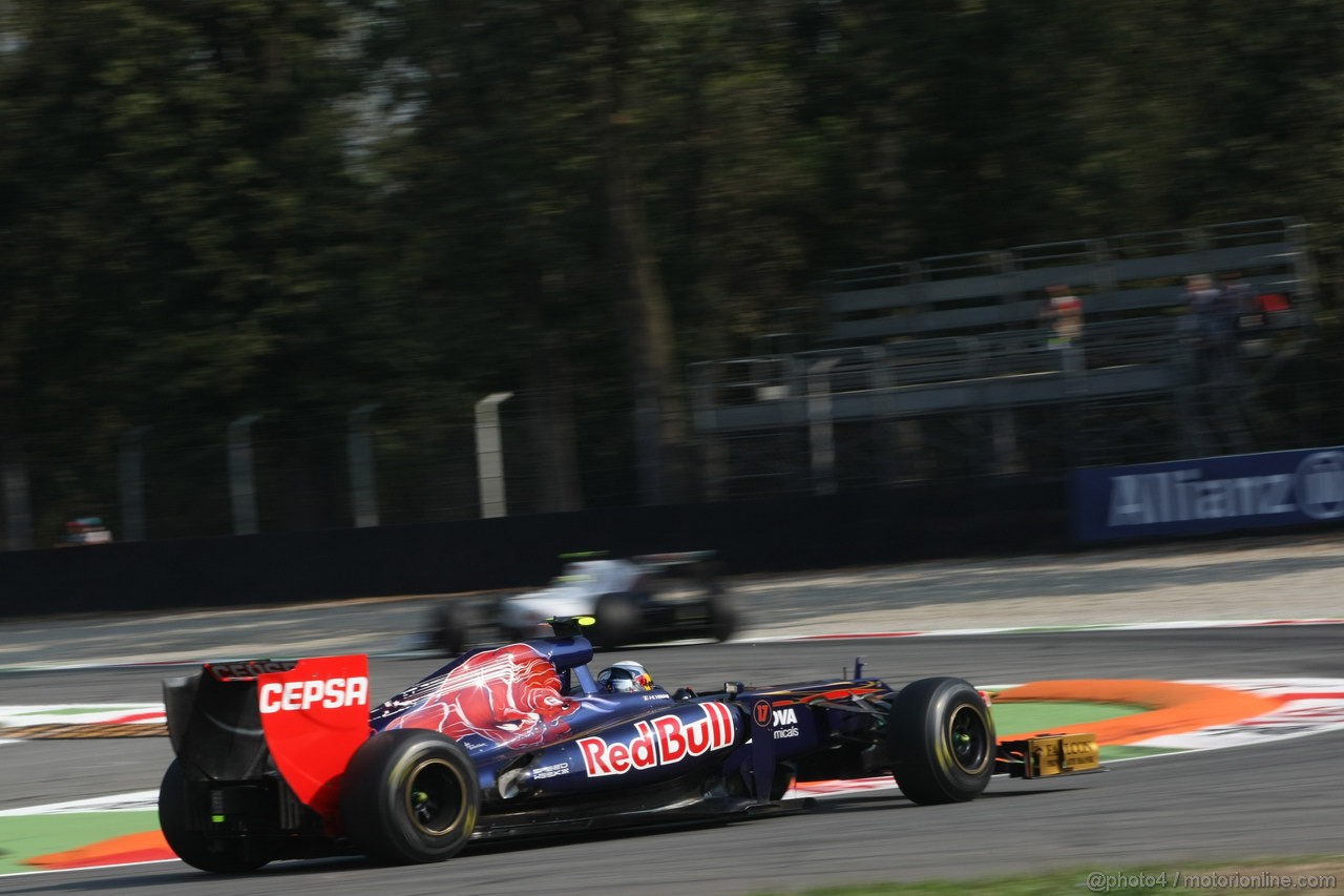GP ITALIA, 07.09.2012- Prove Libere 1, Jean-Eric Vergne (FRA) Scuderia Toro Rosso STR7 