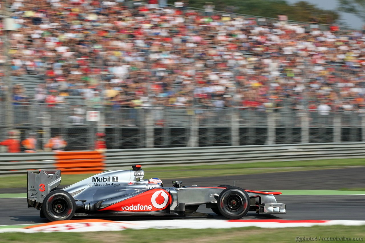 GP ITALIA, 07.09.2012- Prove Libere 1, Jenson Button (GBR) McLaren Mercedes MP4-27 