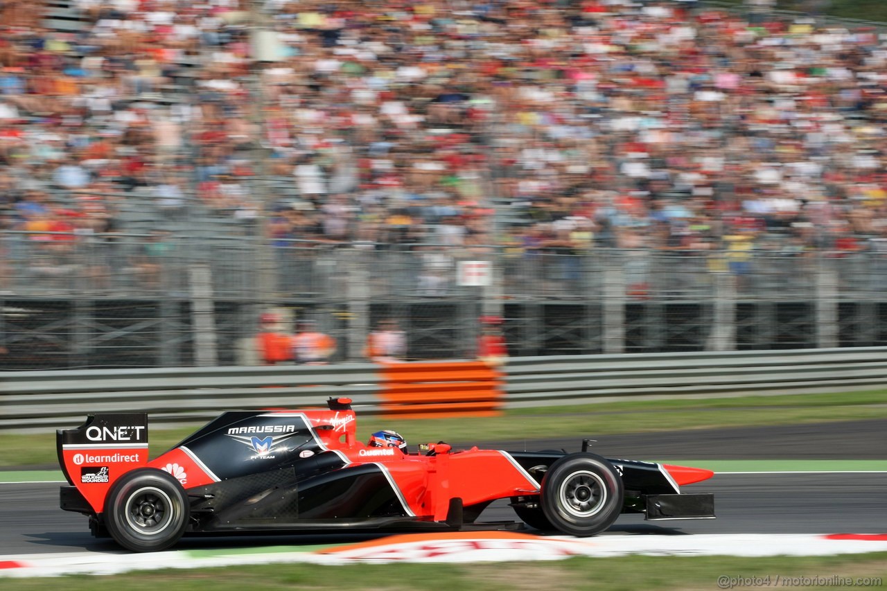 GP ITALIA, 07.09.2012- Prove Libere 1, Timo Glock (GER) Marussia F1 Team MR01 