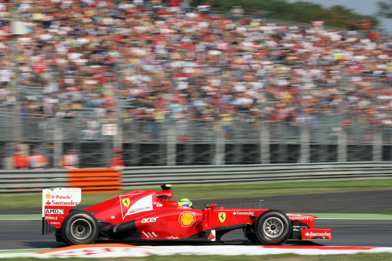 GP ITALIA, 07.09.2012- Prove Libere 1, Felipe Massa (BRA) Ferrari F2012 