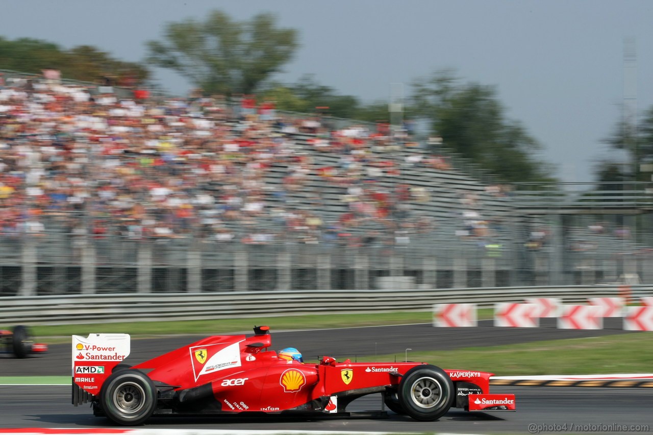 GP ITALIA, 07.09.2012- Prove Libere 1, Fernando Alonso (ESP) Ferrari F2012 