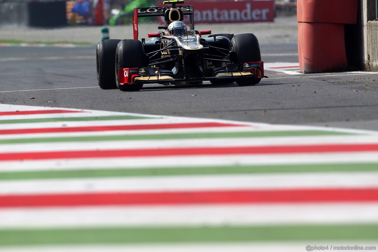 GP ITALIA, 07.09.2012- Prove Libere 1, Jerome D'Ambrosio (BEL), Lotus F1 Team E20 