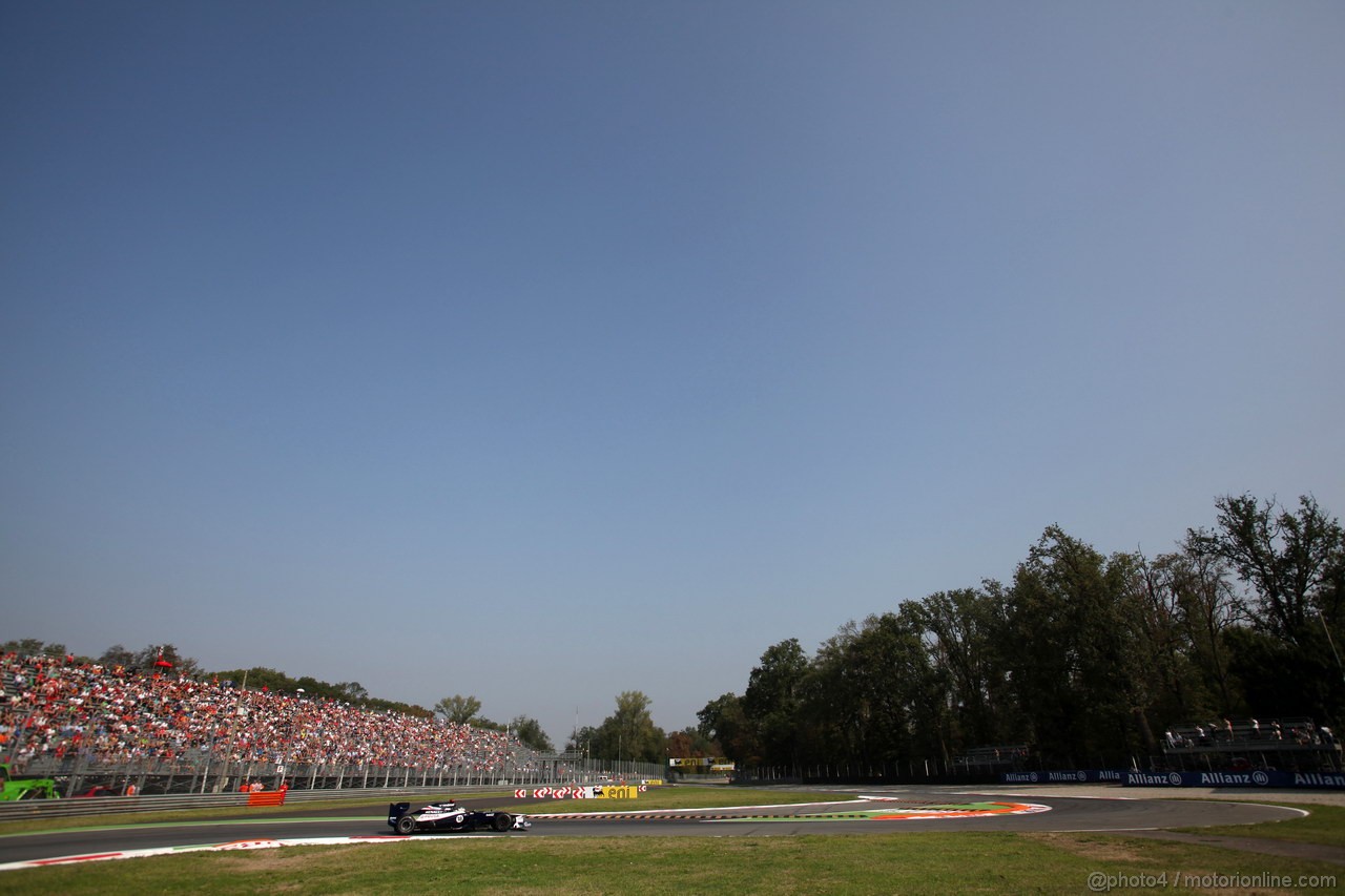 GP ITALIA, 07.09.2012- Prove Libere 1, Pastor Maldonado (VEN) Williams F1 Team FW34 