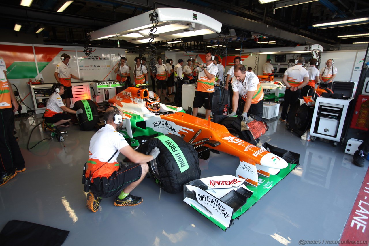 GP ITALIA, 07.09.2012- Prove Libere 1, Nico Hulkenberg (GER) Sahara Force India F1 Team VJM05 