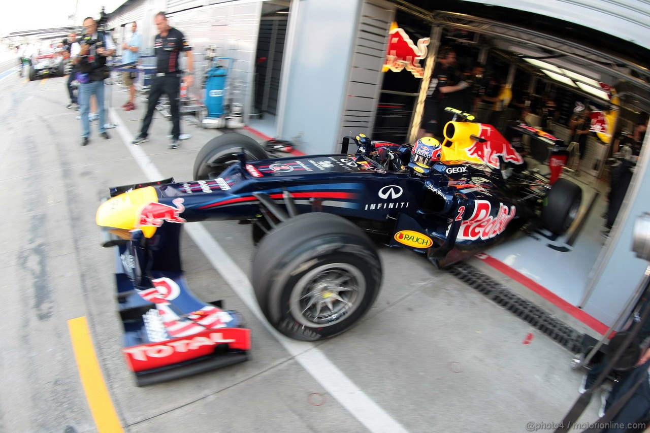 GP ITALIA, 07.09.2012- Prove Libere 1, Mark Webber (AUS) Red Bull Racing RB8 