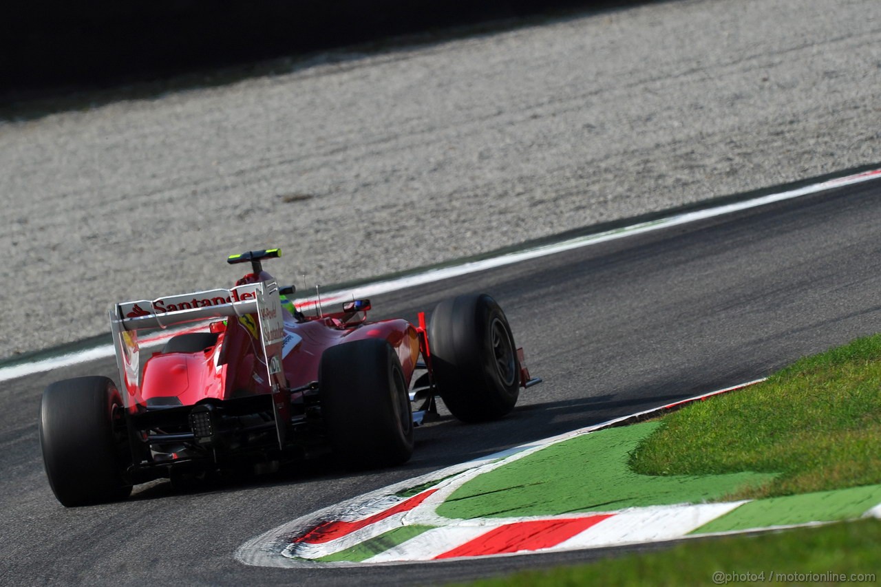 GP ITALIA, 07.09.2012- Prove Libere 1, Felipe Massa (BRA) Ferrari F2012 