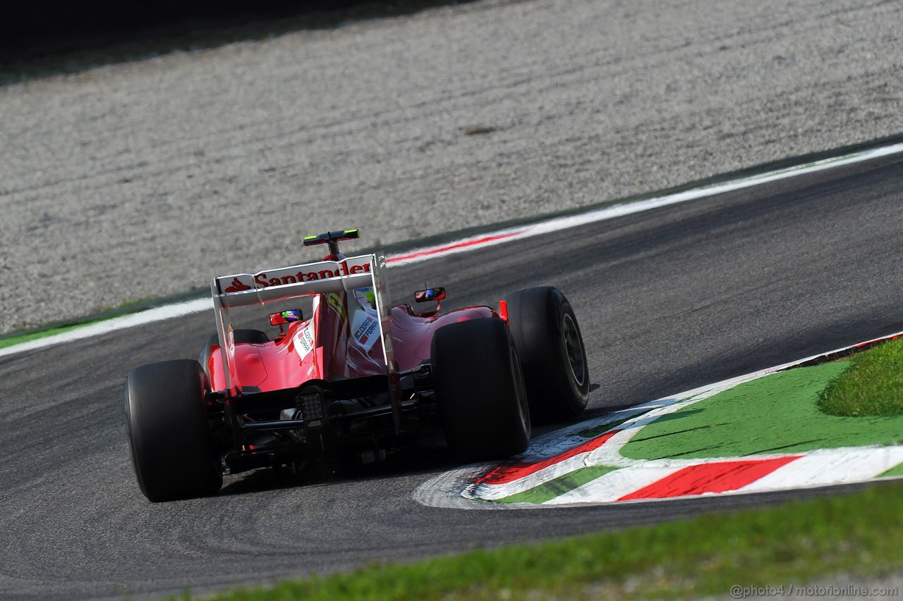 GP ITALIA, 07.09.2012- Prove Libere 1, Felipe Massa (BRA) Ferrari F2012 