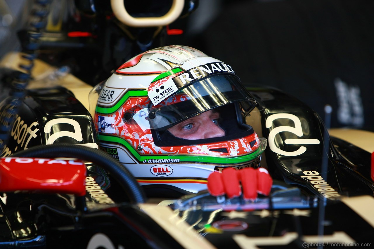 GP ITALIA, 07.09.2012- Prove Libere 1, Jerome D'Ambrosio (BEL), Lotus F1 Team E20 