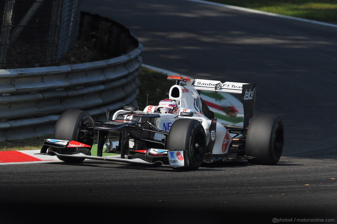 GP ITALIA, 07.09.2012- Prove Libere 1, Kamui Kobayashi (JAP) Sauber F1 Team C31 