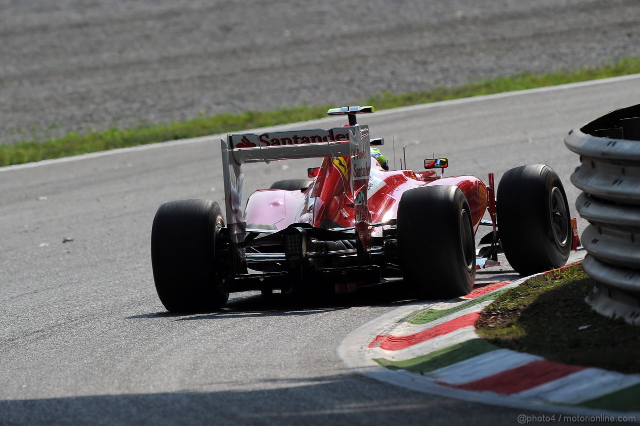 GP ITALIA, 07.09.2012- Prove Libere 1, Felipe Massa (BRA) Ferrari F2012 