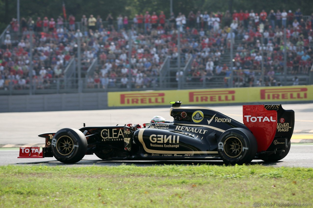 GP ITALIA, 07.09.2012- Prove Libere 1, Jerome D'Ambrosio (BEL), Lotus F1 Team E20 