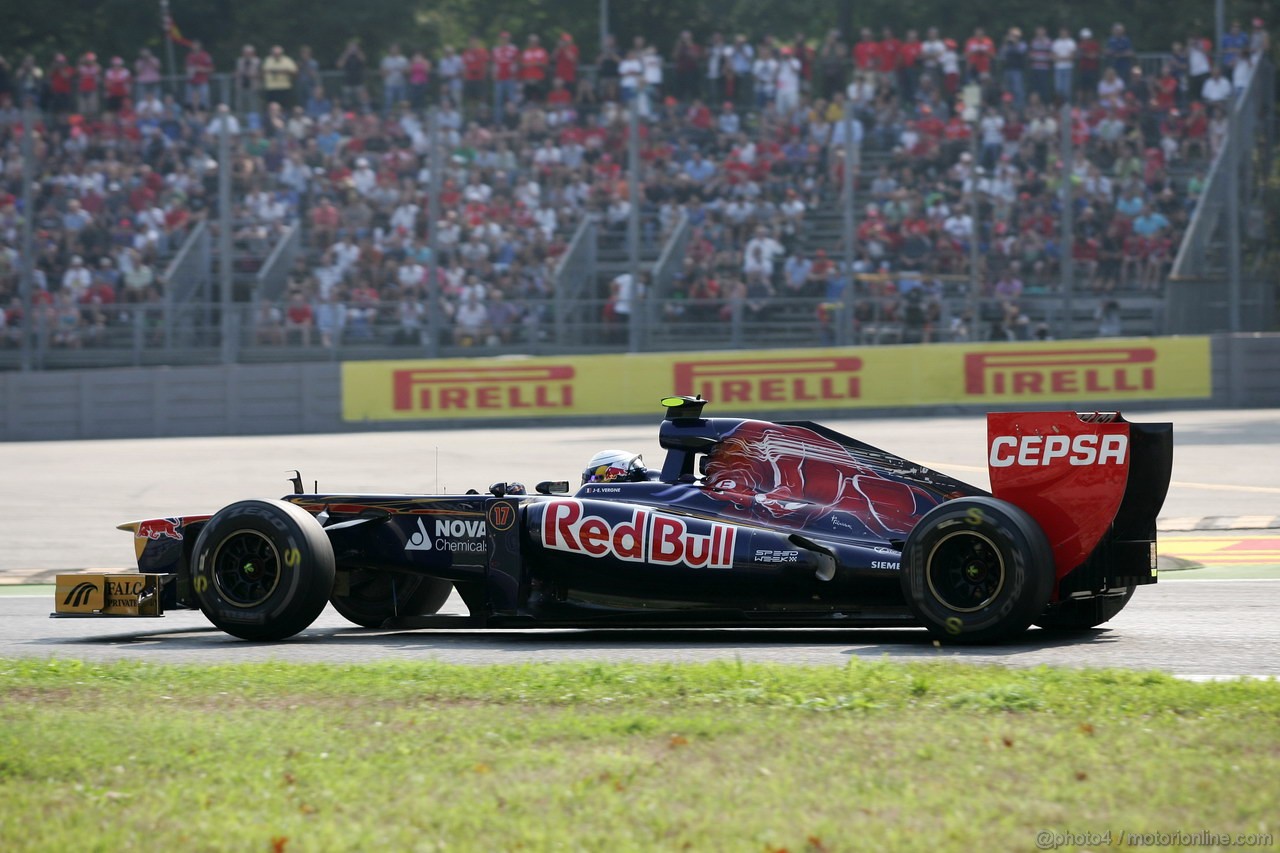 GP ITALIA, 07.09.2012- Prove Libere 1, Jean-Eric Vergne (FRA) Scuderia Toro Rosso STR7 