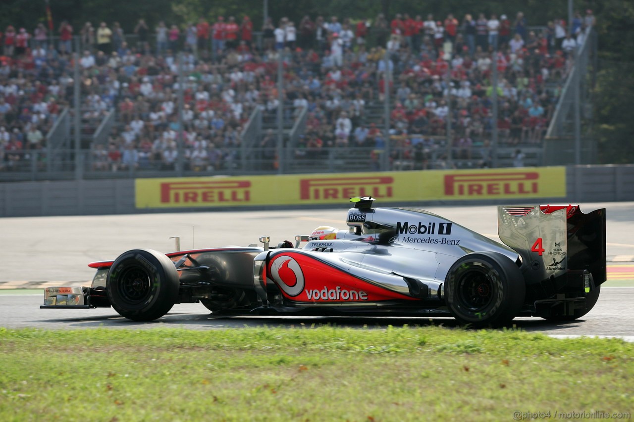 GP ITALIA, 07.09.2012- Prove Libere 1, Lewis Hamilton (GBR) McLaren Mercedes MP4-27 