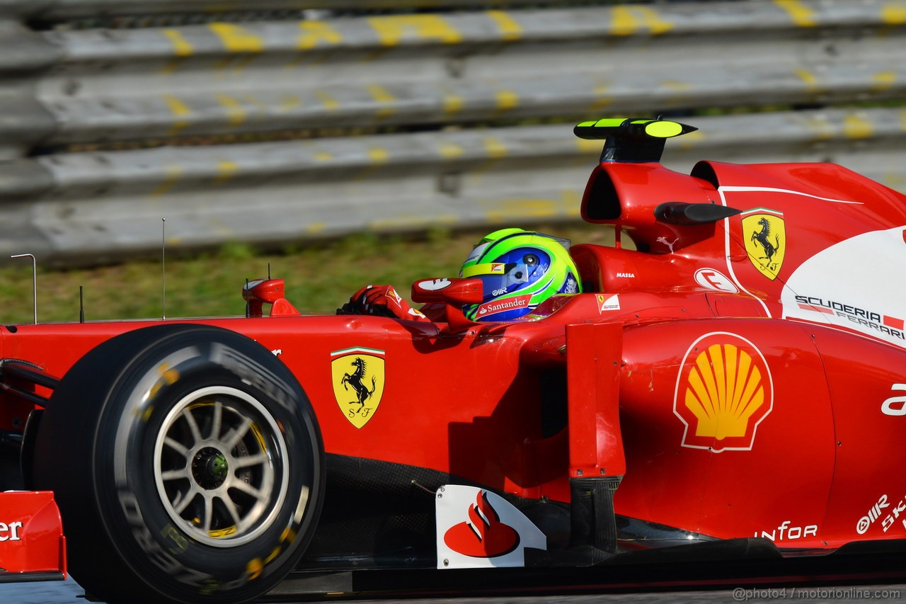 GP ITALIA, 07.09.2012- Prove Libere 1, Felipe Massa (BRA) Ferrari F2012 