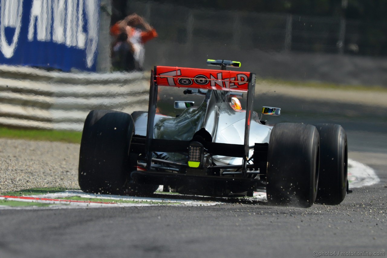 GP ITALIA, 07.09.2012- Prove Libere 1, Lewis Hamilton (GBR) McLaren Mercedes MP4-27 