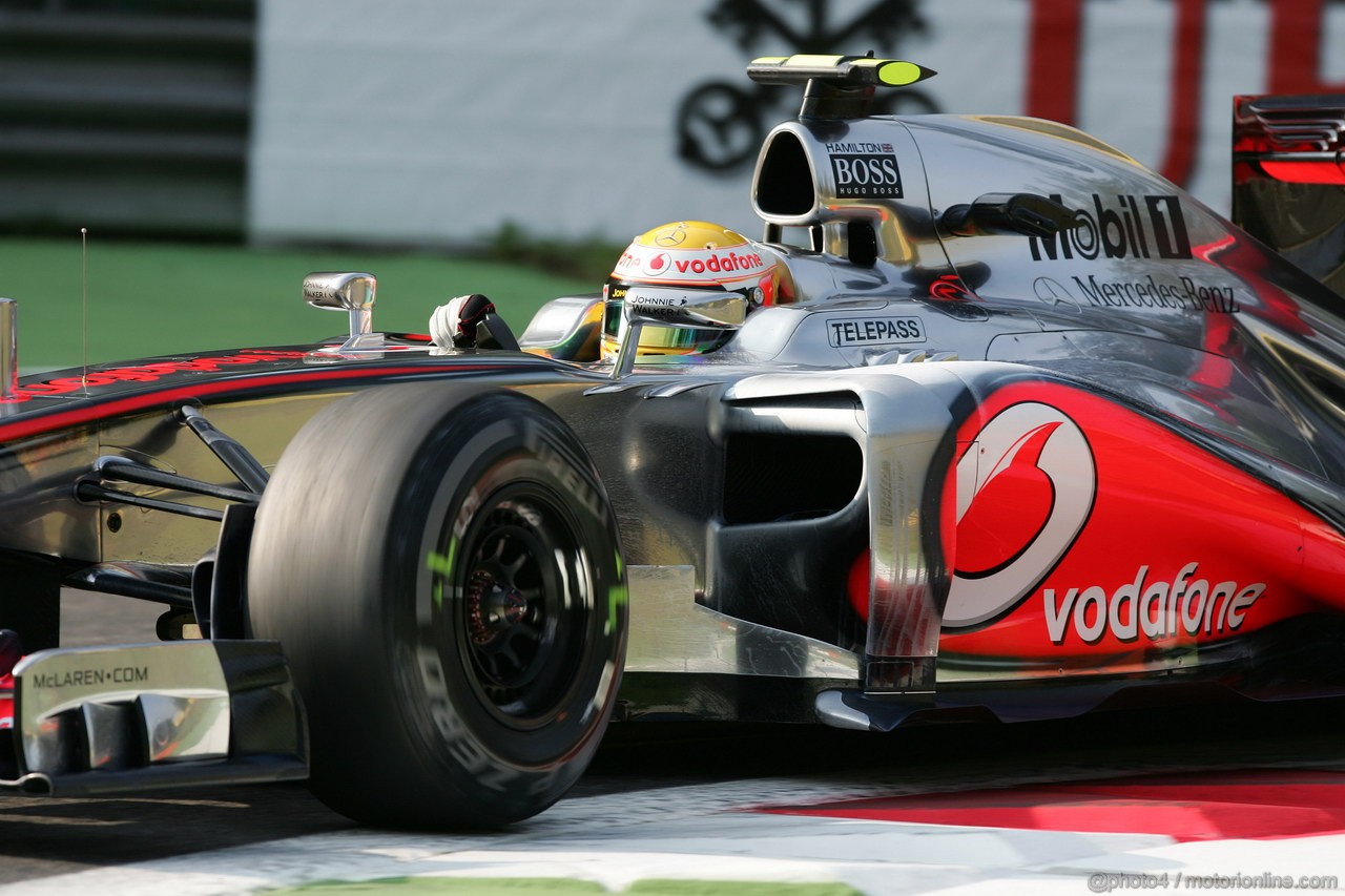 GP ITALIA, 07.09.2012- Prove Libere 1, Lewis Hamilton (GBR) McLaren Mercedes MP4-27 