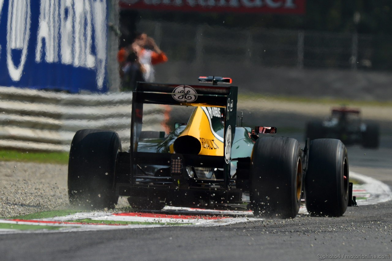 GP ITALIA, 07.09.2012- Prove Libere 1, Heikki Kovalainen (FIN) Caterham F1 Team CT01 