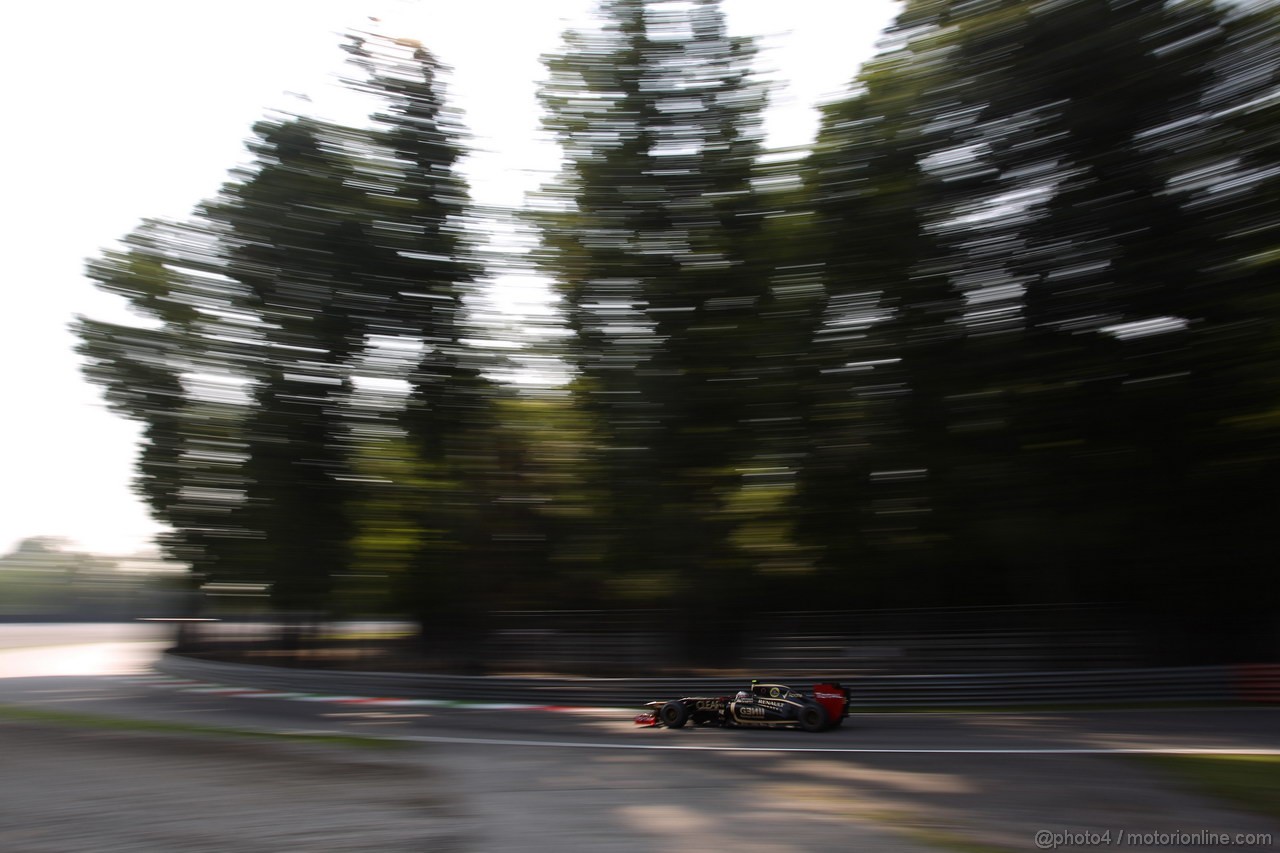 GP ITALIA, 07.09.2012- Prove Libere 1, Jerome D'Ambrosio (BEL), Lotus F1 Team E20 