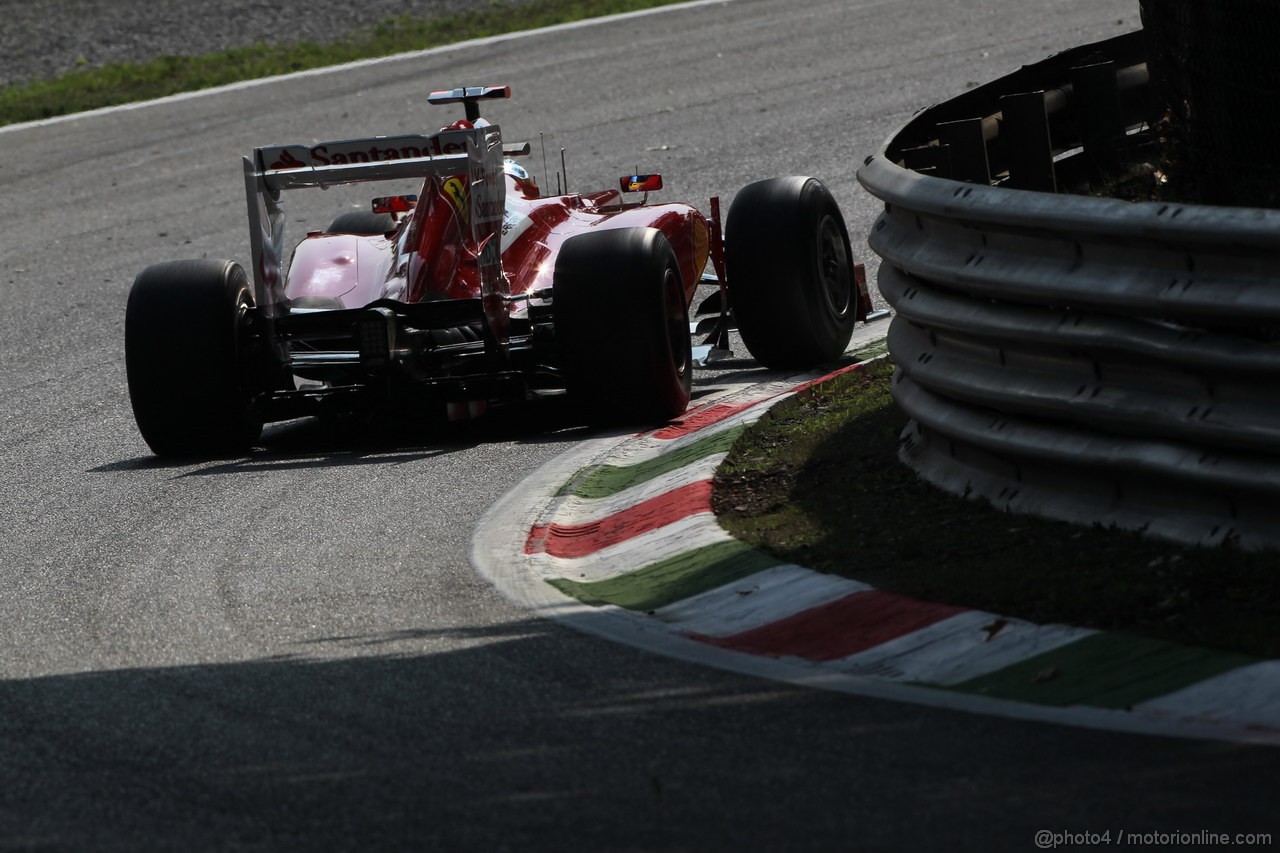 GP ITALIA, 07.09.2012- Prove Libere 1, Fernando Alonso (ESP) Ferrari F2012 