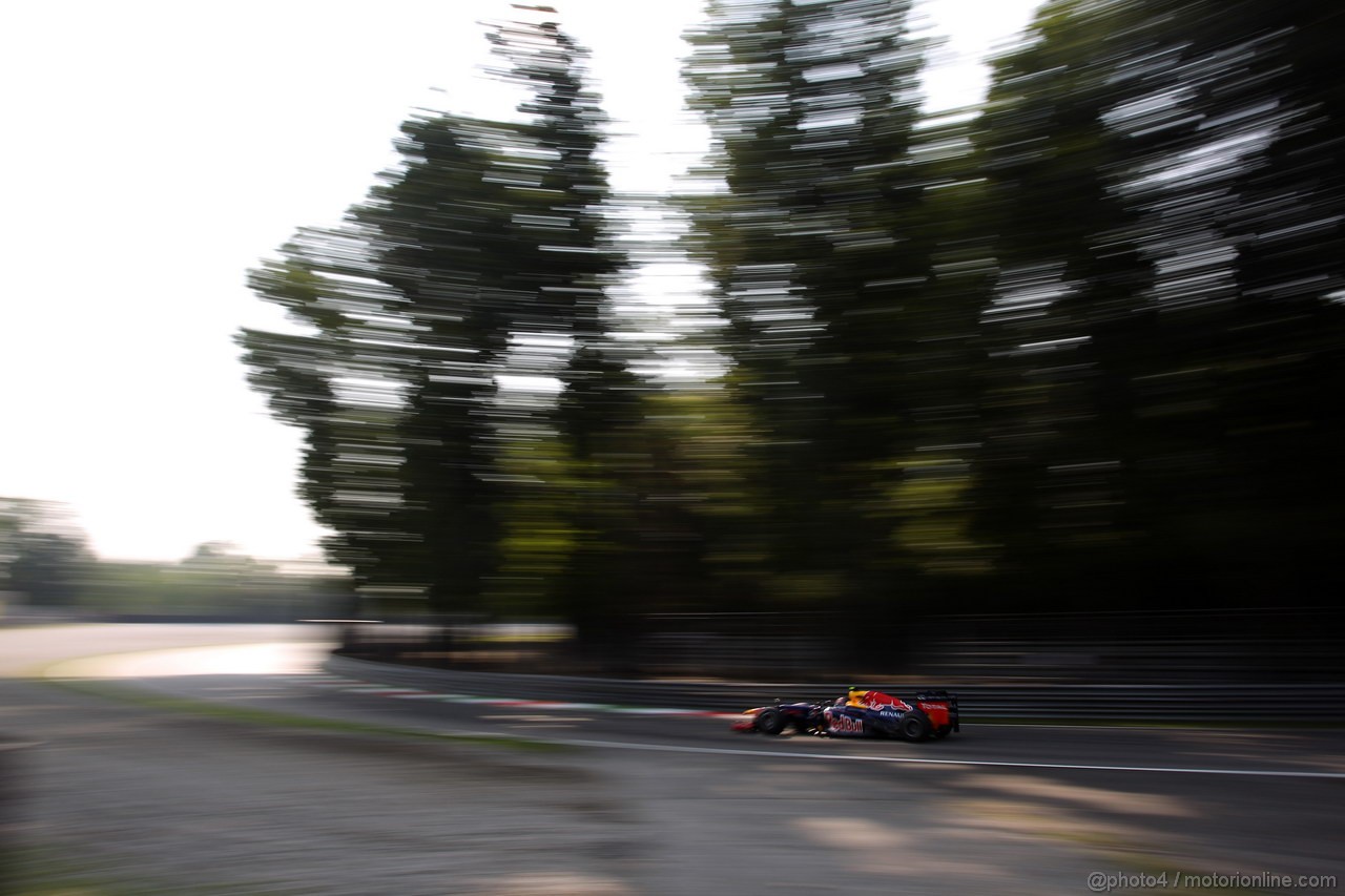 GP ITALIA, 07.09.2012- Prove Libere 1, Mark Webber (AUS) Red Bull Racing RB8 