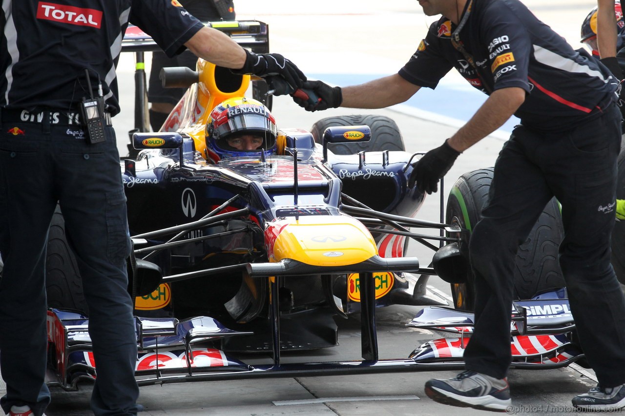 GP ITALIA, 07.09.2012- Prove Libere 1, Mark Webber (AUS) Red Bull Racing RB8 