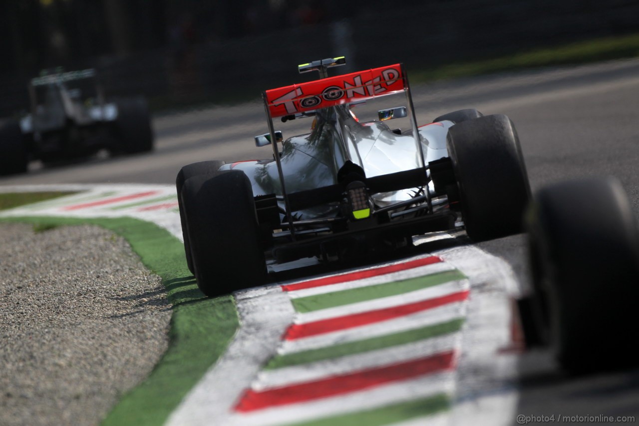 GP ITALIA, 07.09.2012- Prove Libere 1, Lewis Hamilton (GBR) McLaren Mercedes MP4-27 