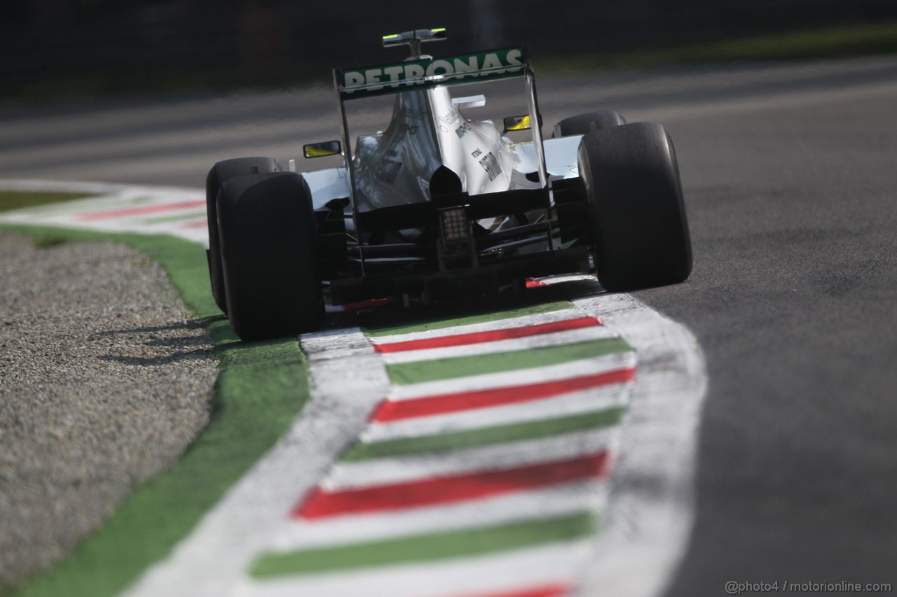 GP ITALIA, 07.09.2012- Prove Libere 1, Nico Rosberg (GER) Mercedes AMG F1 W03 