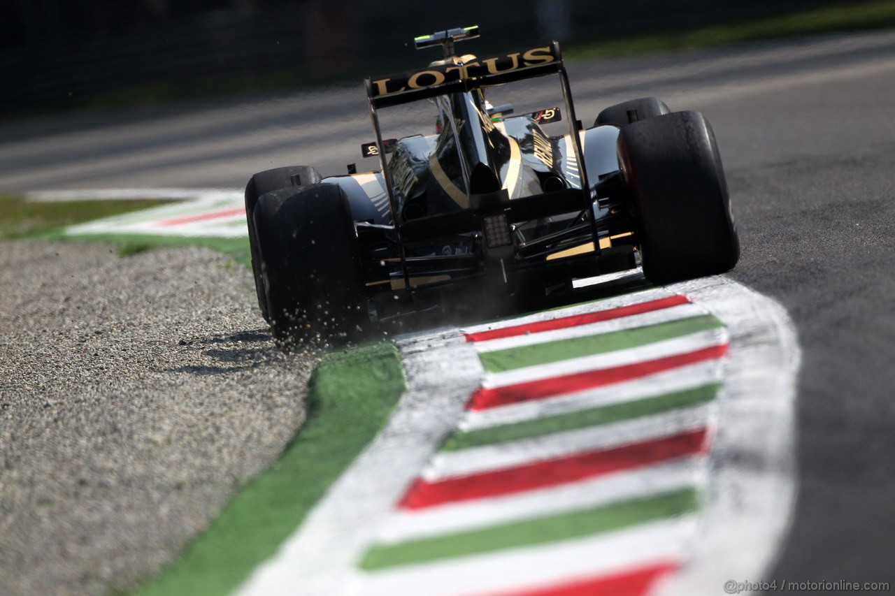 GP ITALIA, 07.09.2012- Prove Libere 1, Jerome D'Ambrosio (BEL), Lotus F1 Team E20 