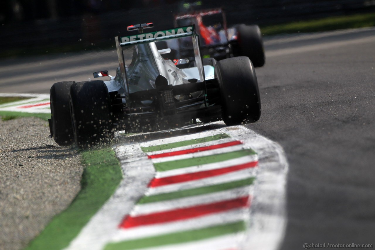 GP ITALIA, 07.09.2012- Prove Libere 1, Michael Schumacher (GER) Mercedes AMG F1 W03 