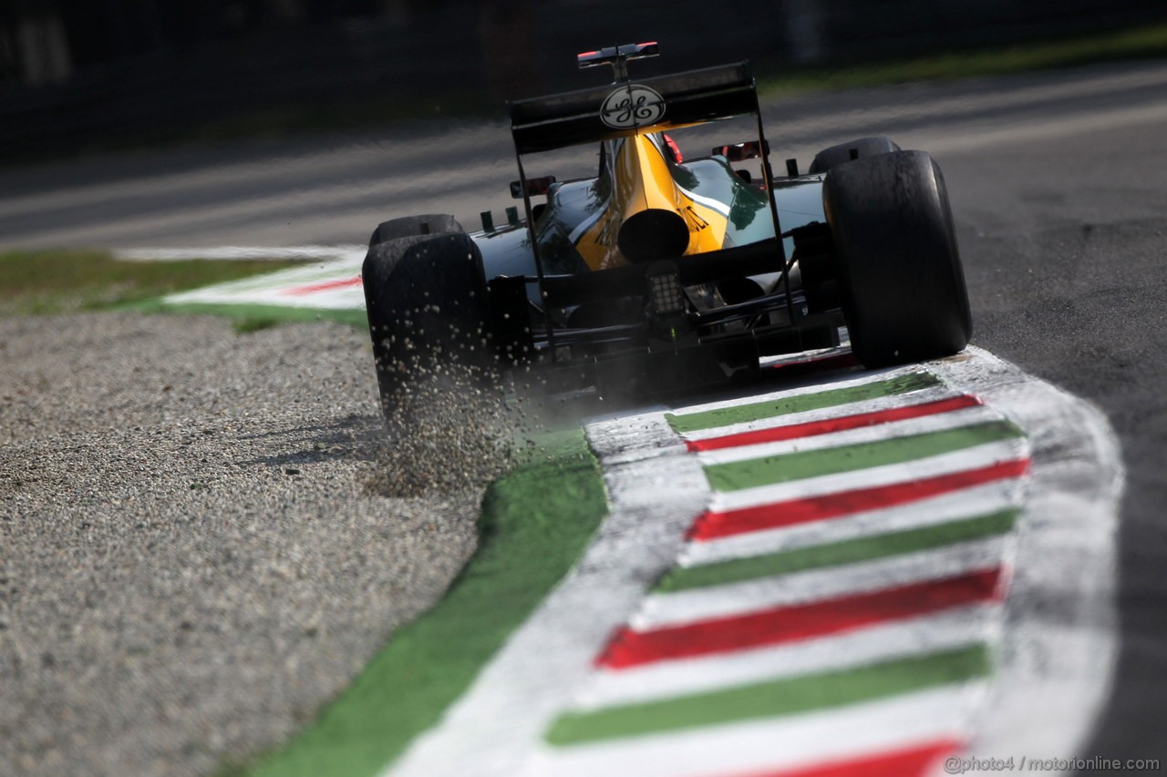 GP ITALIA, 07.09.2012- Prove Libere 1, Heikki Kovalainen (FIN) Caterham F1 Team CT01 