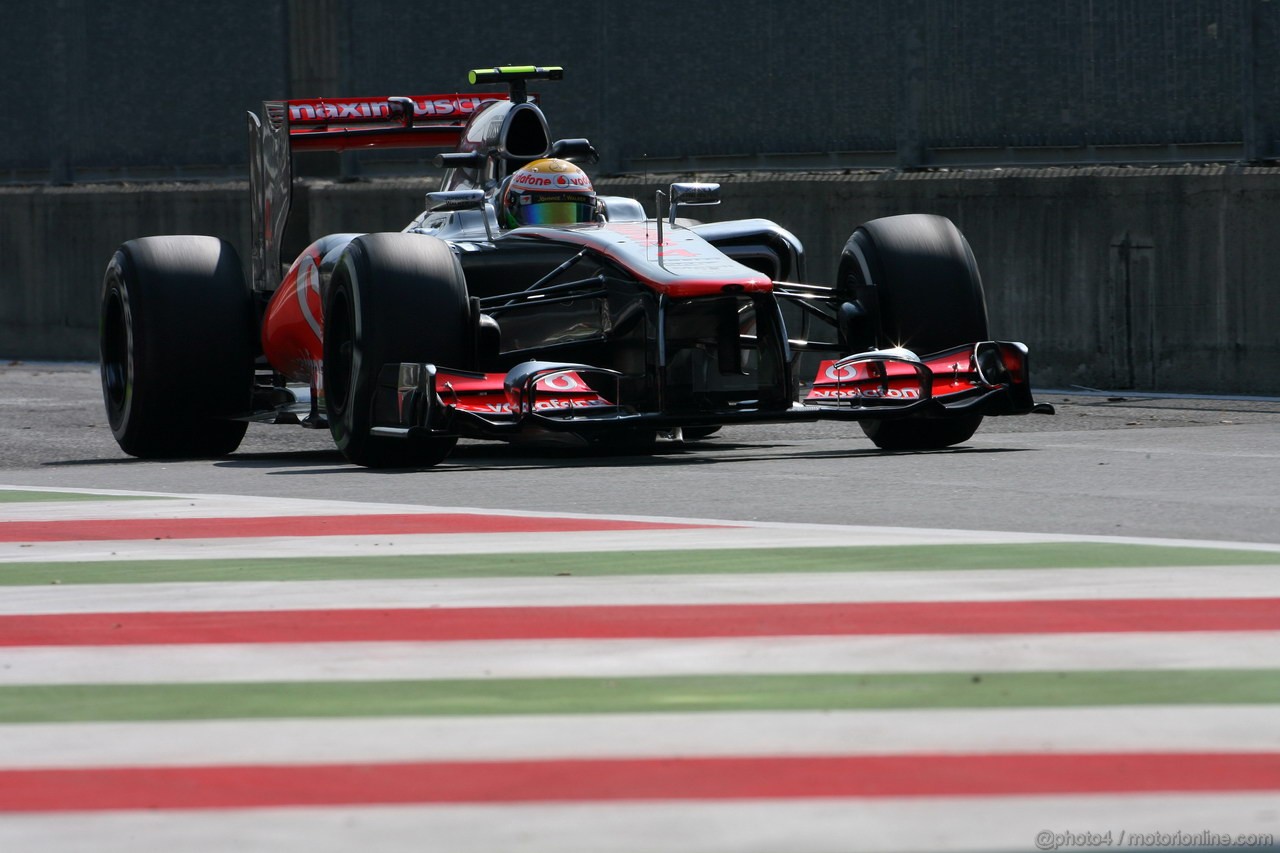 GP ITALIA, 07.09.2012- Prove Libere 2, Lewis Hamilton (GBR) McLaren Mercedes MP4-27 