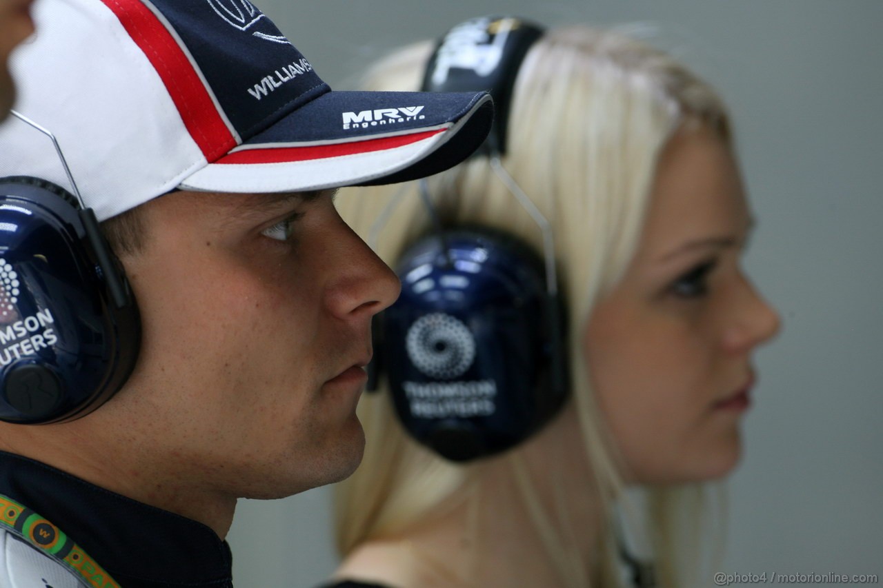 GP ITALIA, 07.09.2012- Prove Libere 2, Valtteri Bottas (FIN), Test Driver, Williams F1 Team  e Domenica