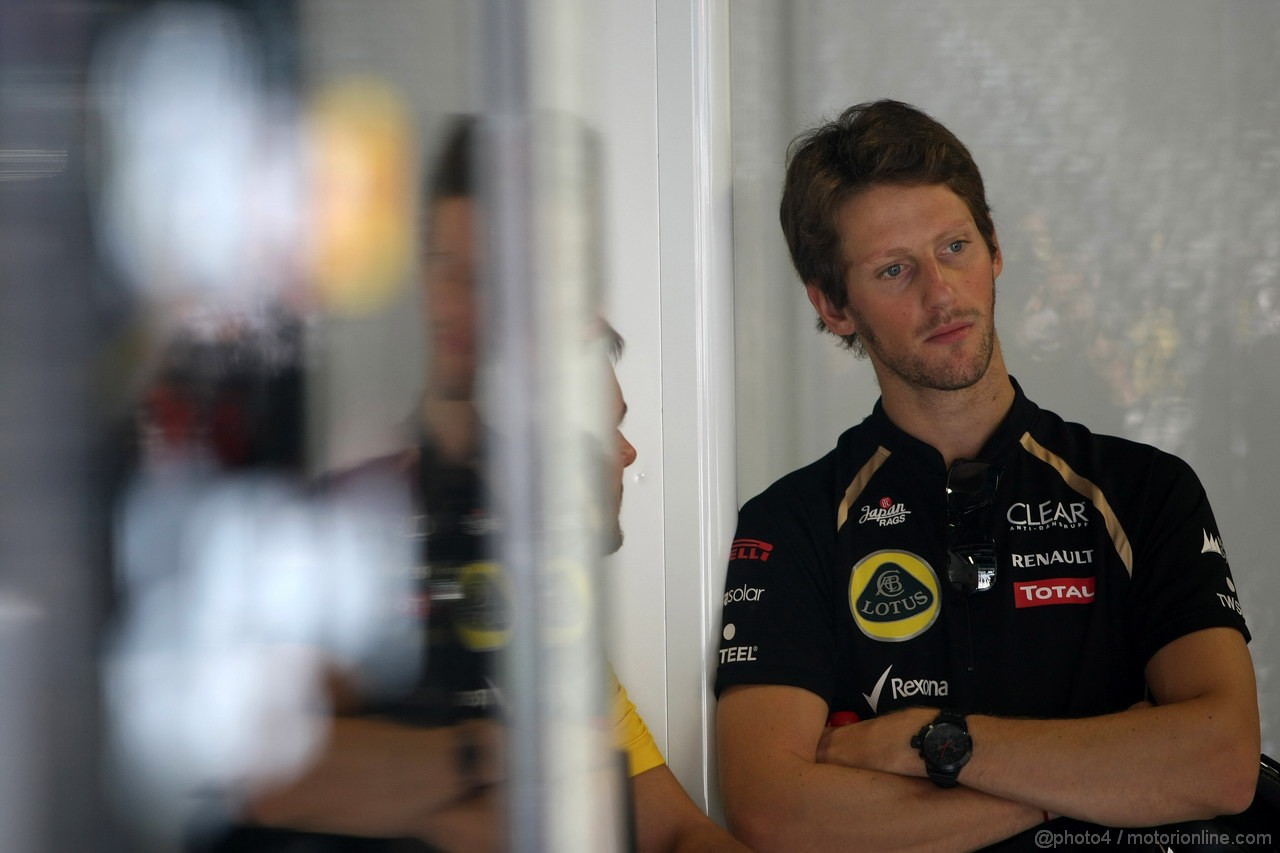 GP ITALIA, 07.09.2012- Prove Libere 2, Romain Grosjean (FRA) Lotus F1 Team E20 