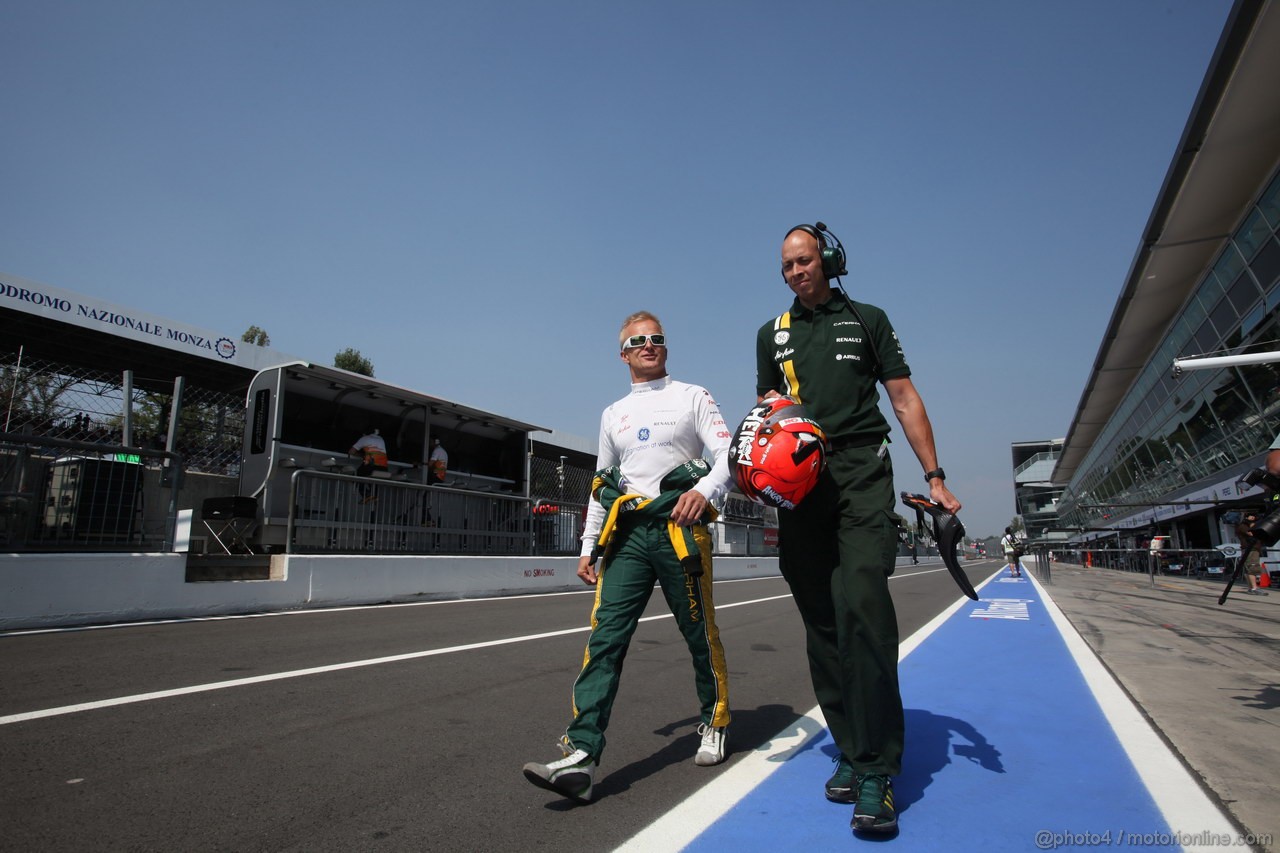 GP ITALIA, 07.09.2012- Prove Libere 2, Heikki Kovalainen (FIN) Caterham F1 Team CT01 