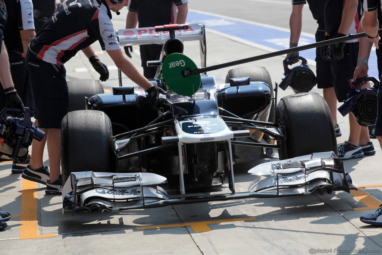 GP ITALIA, 07.09.2012- Prove Libere 2, Pastor Maldonado (VEN) Williams F1 Team FW34 