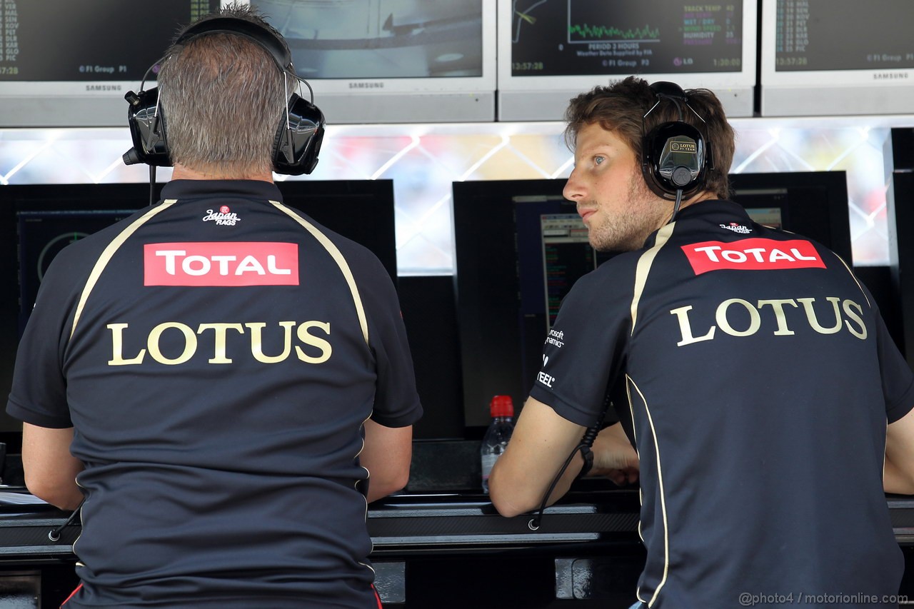 GP ITALIA, 07.09.2012- Prove Libere 2, Romain Grosjean (FRA) Lotus F1 Team E20