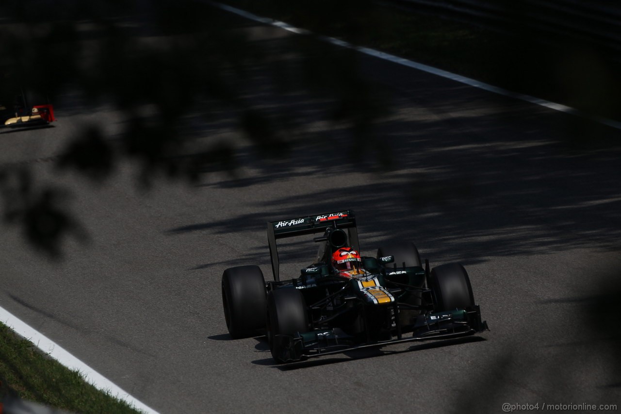 GP ITALIA, 07.09.2012- Prove Libere 2, Heikki Kovalainen (FIN) Caterham F1 Team CT01 