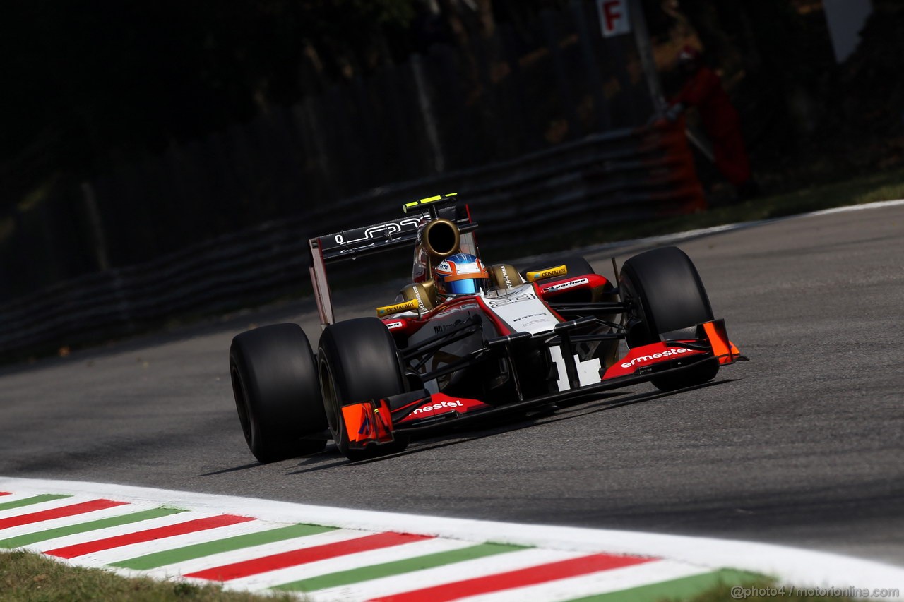 GP ITALIA, 07.09.2012- Prove Libere 2, Narain Karthikeyan (IND) HRT Formula 1 Team F112 