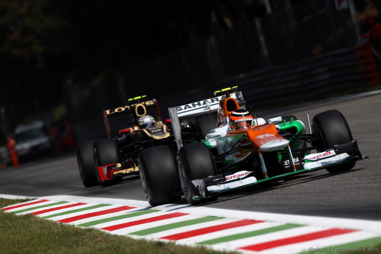 GP ITALIA, 07.09.2012- Prove Libere 2, Nico Hulkenberg (GER) Sahara Force India F1 Team VJM05 