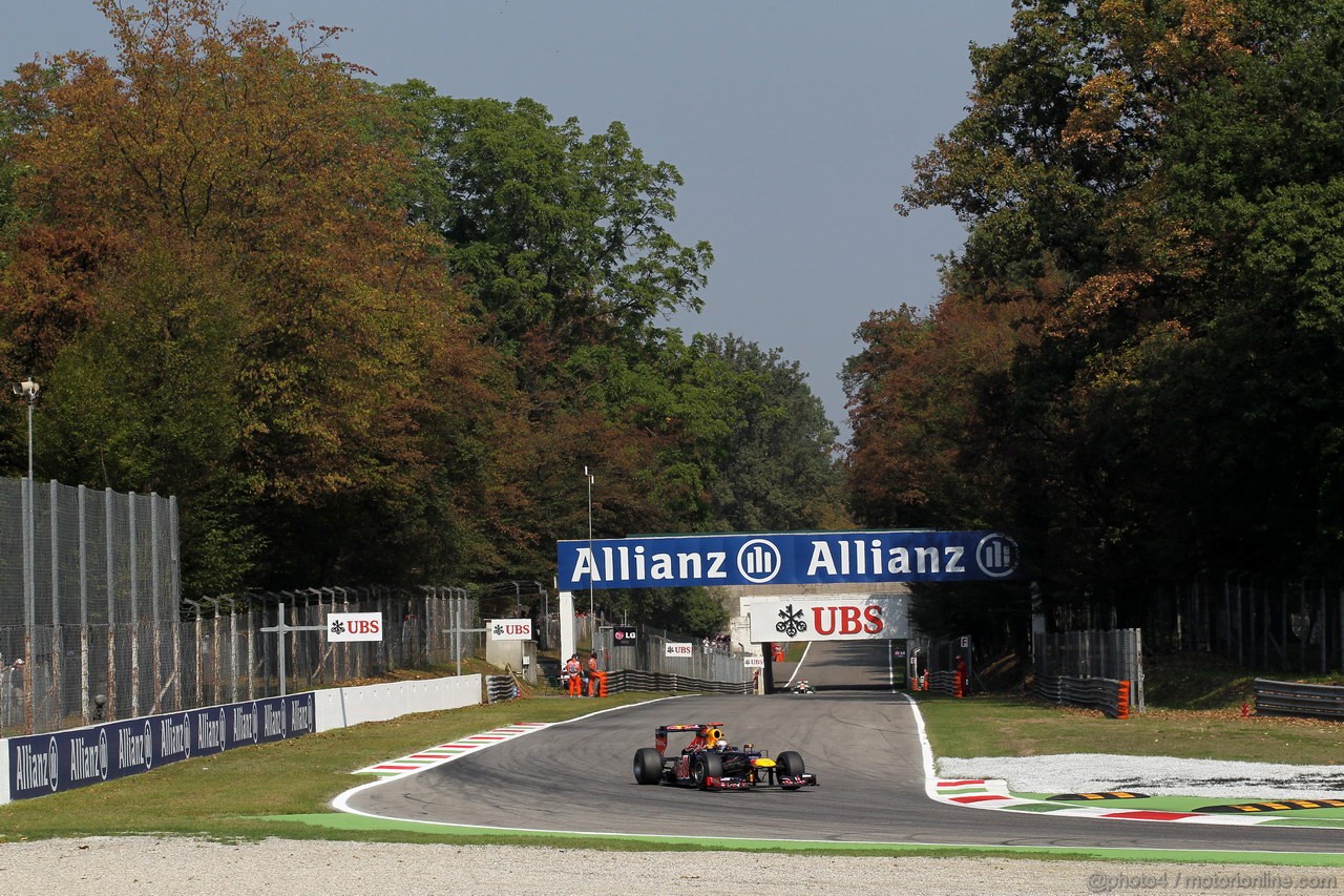 GP ITALIA, 07.09.2012- Prove Libere 2, Sebastian Vettel (GER) Red Bull Racing RB8 