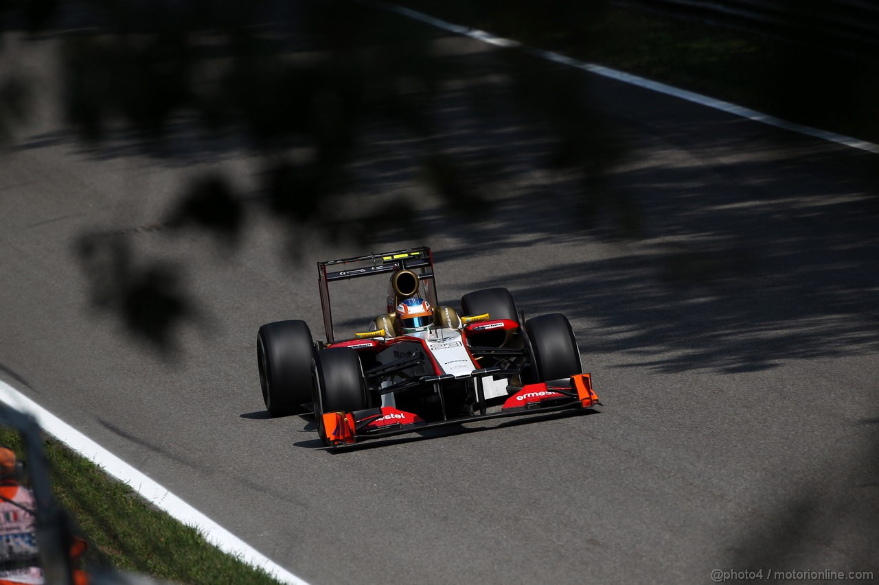 GP ITALIA, 07.09.2012- Prove Libere 2, Narain Karthikeyan (IND) HRT Formula 1 Team F112 