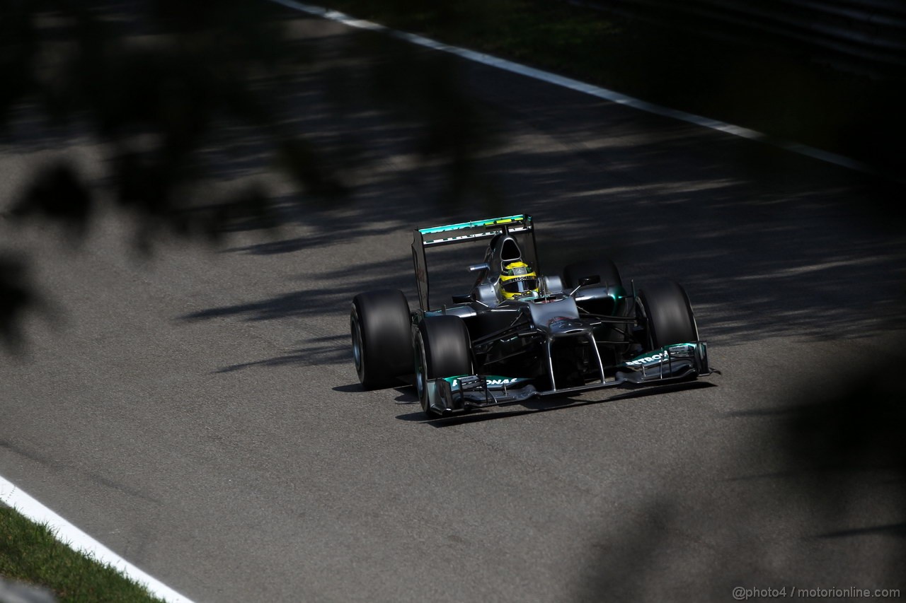 GP ITALIA, 07.09.2012- Prove Libere 2, Nico Rosberg (GER) Mercedes AMG F1 W03 