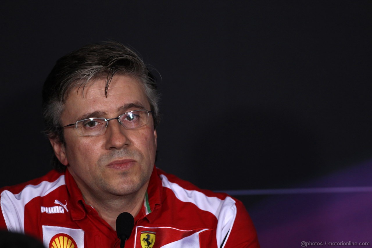 GP ITALIA, 07.09.2012- Conferenza Stampa, Pat Fry (GBR), Technical Director (Chassis), Ferrari 