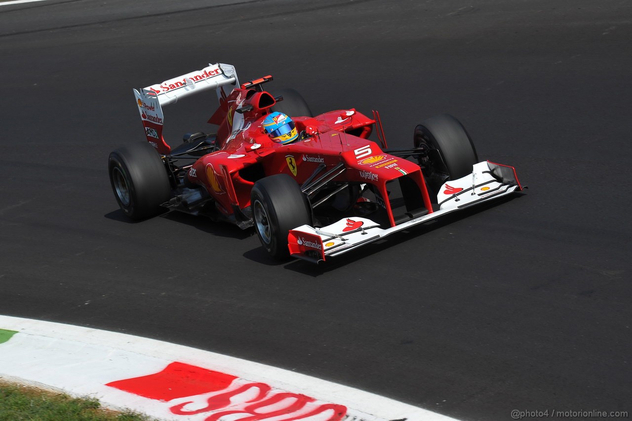 GP ITALIA, 07.09.2012- Prove Libere 2, Fernando Alonso (ESP) Ferrari F2012